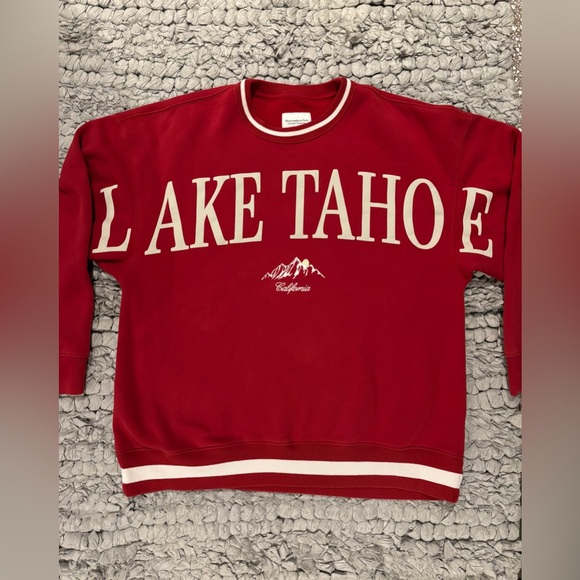 Abercrombie & Fitch Tops - Abercrombie & Fitch Women’s Ski Destination Vintage Sunday Crew Lake Tahoe